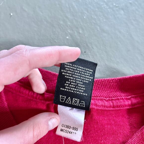 Vintage Nebraska Huskers Red Tee Shirt Short Sleeve XXL 2XL - Picture 5 of 5